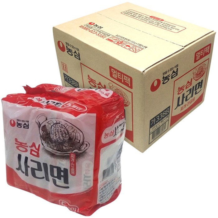 농심 사리면 110 g, 40개 대표 이미지 - 라면사리 추천