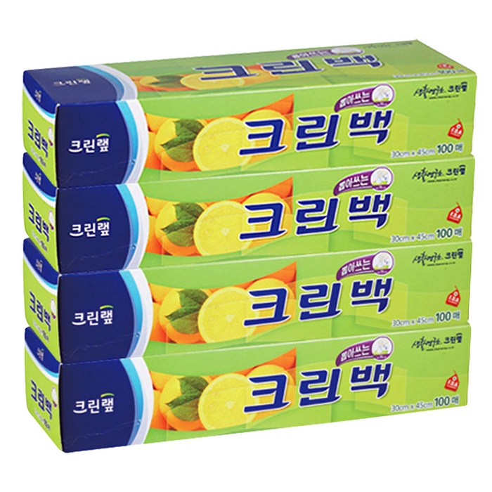 크린랲 뽑아쓰는 크린백 대 30 cm x 45 cm, 4개 대표 이미지 - 크린백 저렴한거 추천