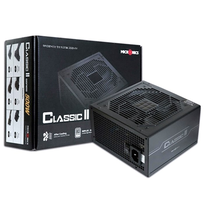 마이크로닉스 Classic 2 500W +12V Single Rail 85+ PC부품 대표 이미지 - 컴퓨터 파워 추천