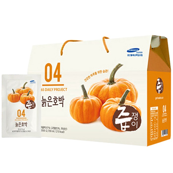 즙쟁이 늙은호박, 90ml, 30개입 대표 이미지 - 호박즙 추천