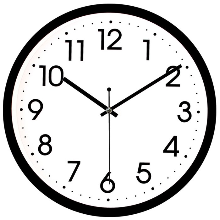 진성산업 무소음 국민 벽시계 JS-5104, 블랙 대표 이미지 - 사무실 시계 추천