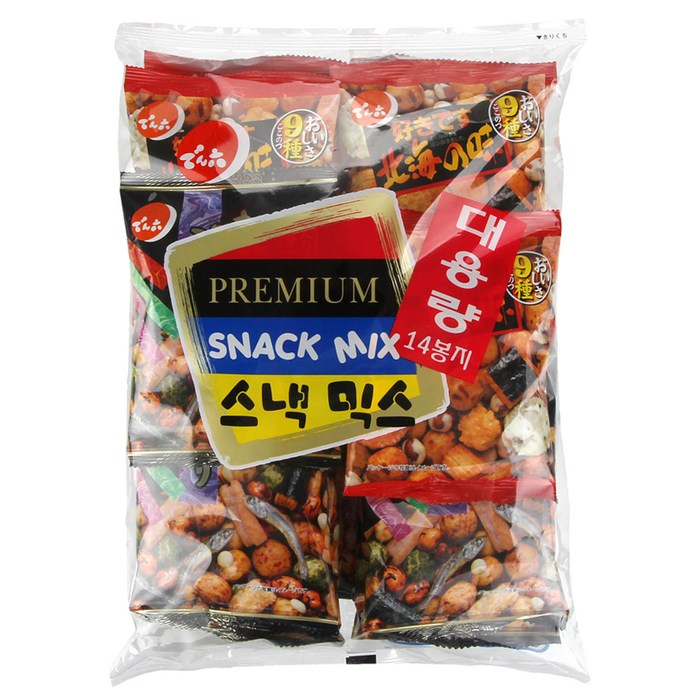 덴로쿠 스낵믹스, 294g, 1개 대표 이미지 - 단짠단짠 과자 추천