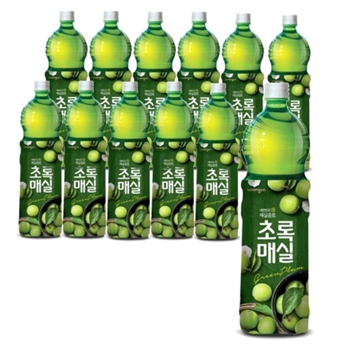 웅진 초록매실, 1.5L, 12개 대표 이미지 - 매실 원액 추천