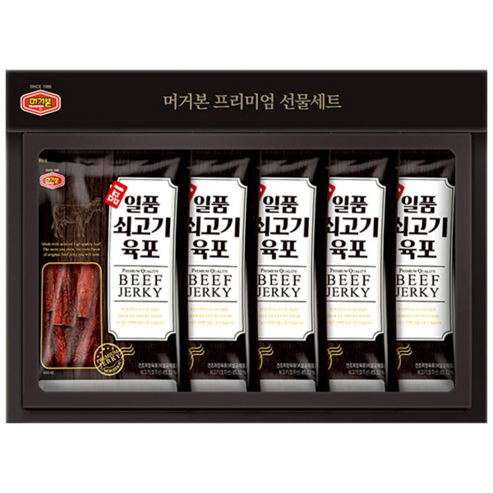머거본 일품 쇠고기육포 선물세트 375g, 1세트 대표 이미지 - 육포 선물 세트 추천