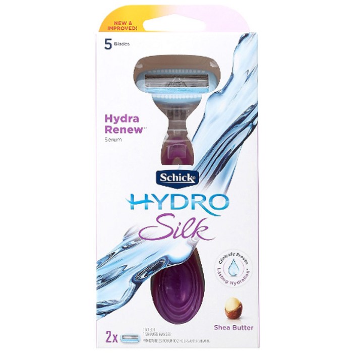 쉬크 하이드로 실크 KIT2 여성용면도기, 1개입, 1개 대표 이미지 - 겨털 면도기 추천