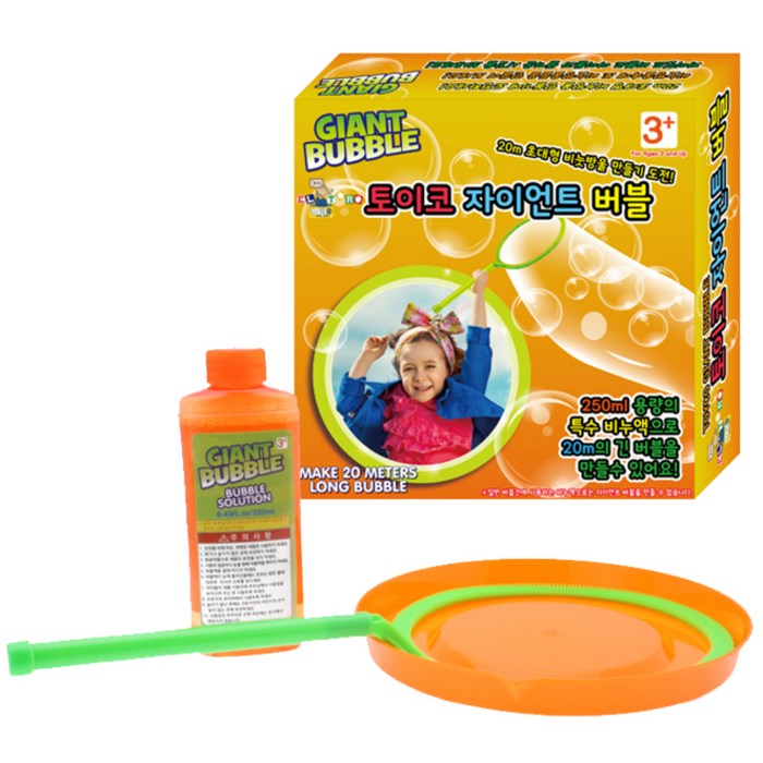 토이코코리아 자이언트 버블 비눗방울, 혼합 색상, 1개 대표 이미지 - 버블건 추천