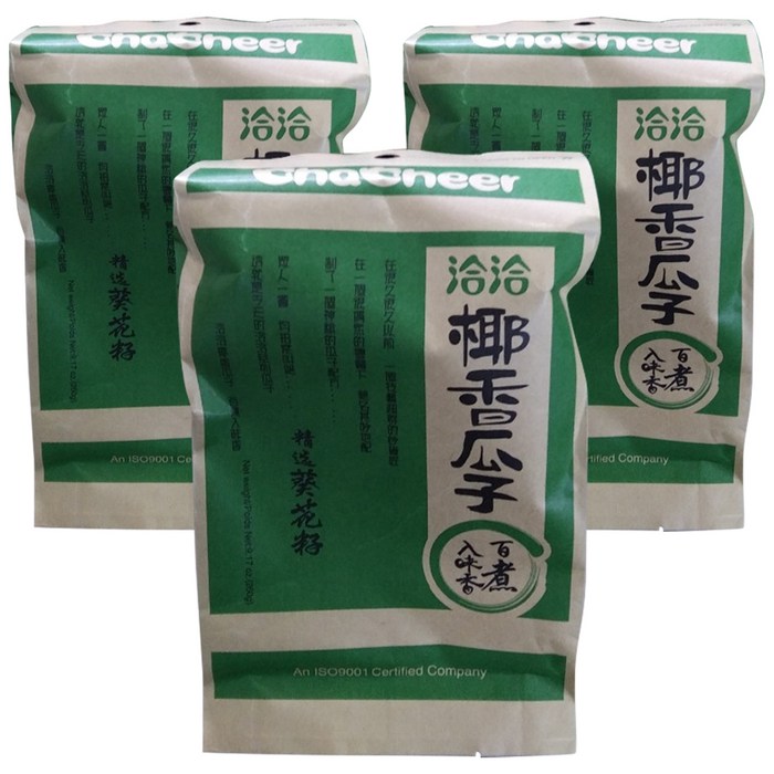 챠챠 해바라기씨 코코넛향, 260g, 3개 대표 이미지 - 해바라기씨 추천