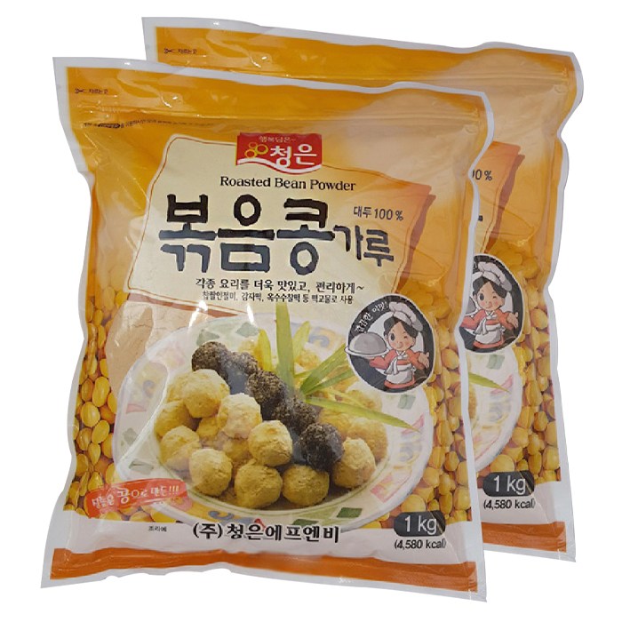 청은 볶음콩가루, 1kg, 2개 대표 이미지 - 삼겹살 콩가루 추천