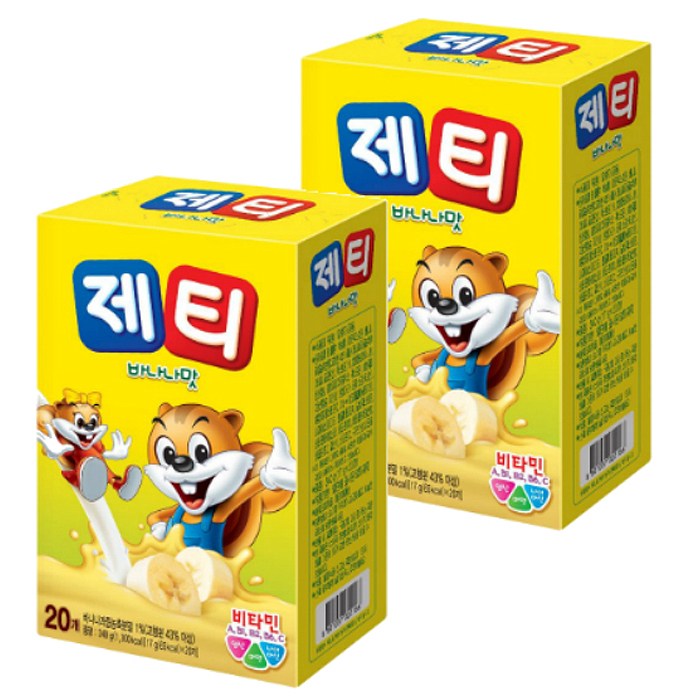 제티 바나나맛 분말, 40개, 17g 대표 이미지 - 아이들이 좋아하는 간식 추천