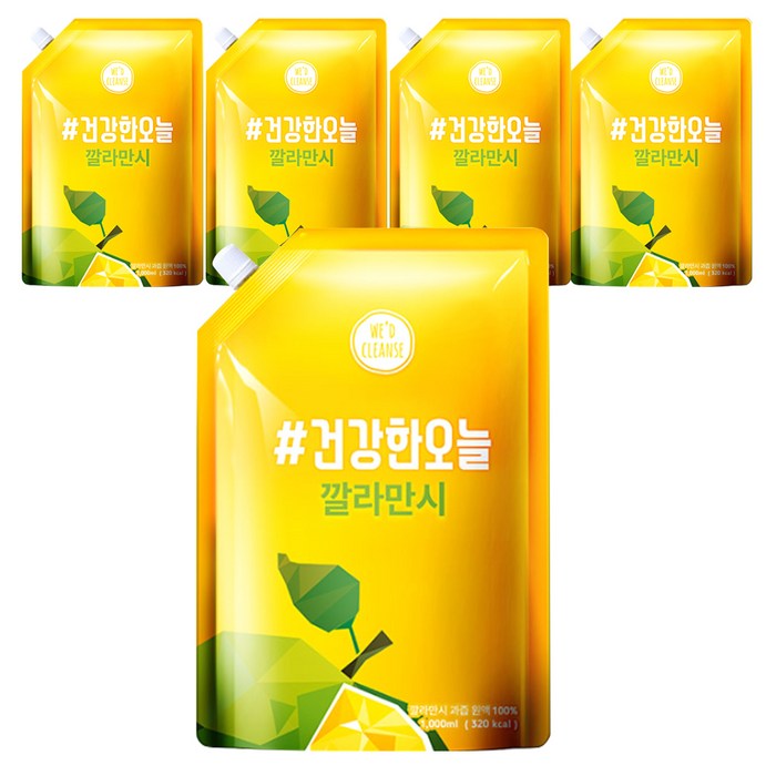 건강한오늘 깔라만시 원액, 1000ml, 5개입 대표 이미지 - 깔라만시 원액 추천