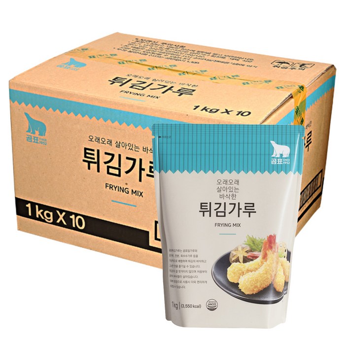 곰표 튀김가루, 1kg, 10개입 대표 이미지 - 튀김가루 추천