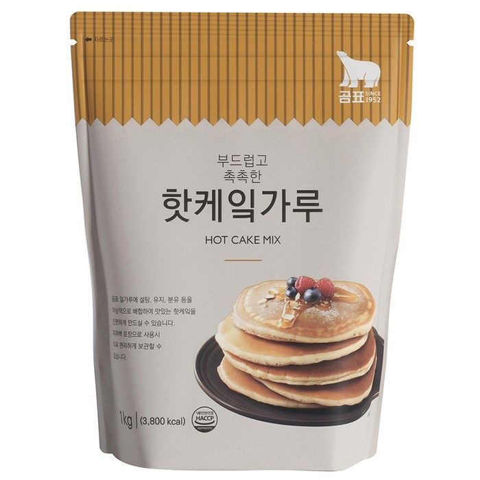 곰표 핫케잌가루, 1kg, 1개 대표 이미지 - 케이크 믹스 추천
