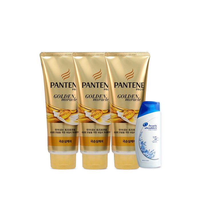 팬틴 극손상케어 트리트먼트 세트 220ml 3p + 90ml, 1세트 대표 이미지 - 극손상헤어 트리트먼트 추천