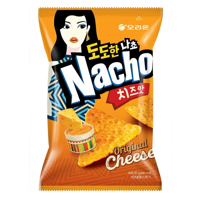 오리온 도도한 나쵸 치즈맛, 92g, 12개 대표 이미지 - 영화 과자 추천