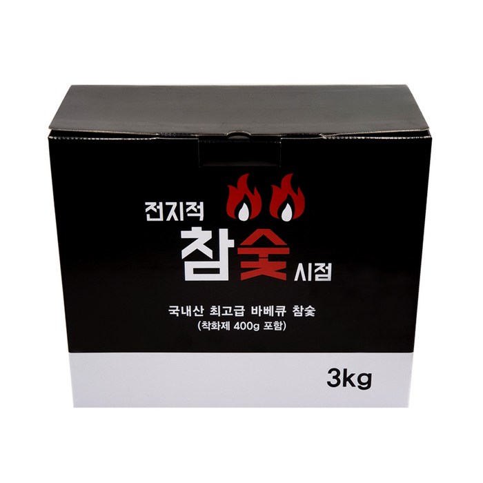전지적참숯시점 바베큐 참숯, 3kg, 1개 대표 이미지 - 캠핑용 숯 추천