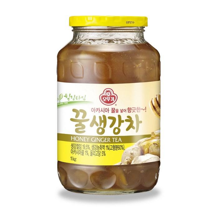 오뚜기 힐링타임 꿀생강차, 1kg, 1개 대표 이미지 - 오뚜기 차 추천