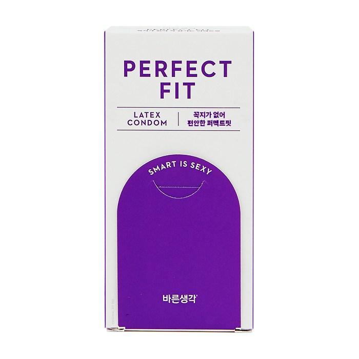 바른생각 퍼펙트에어핏 콘돔, 12개입, 1개 대표 이미지 - 롱러브 콘돔 추천