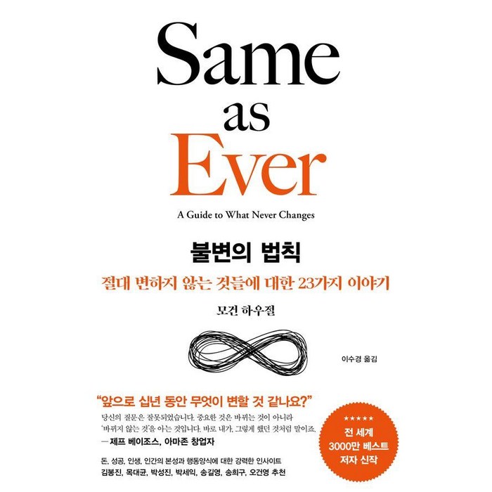 불변의 법칙, 서삼독, 모건 하우절 대표 이미지 - 경제 경영 책 추천