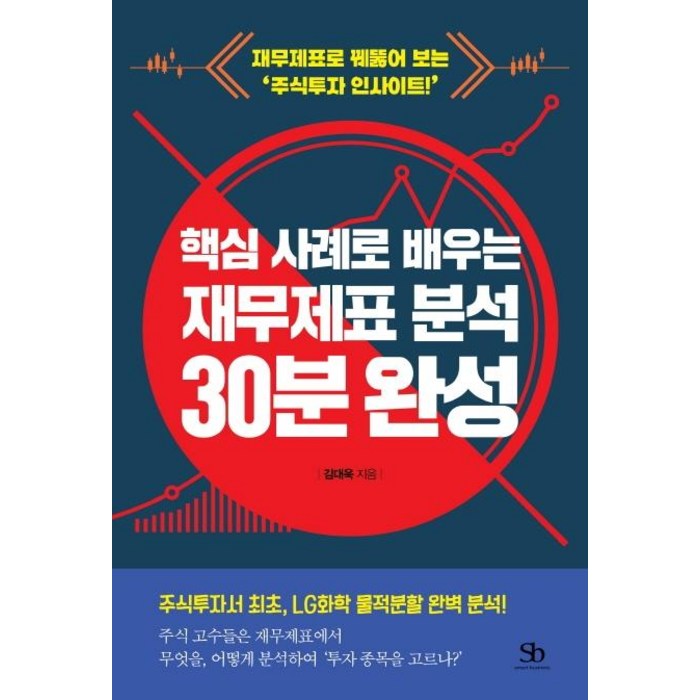 핵심 사례로 배우는 재무제표 분석 30분 완성:재무제표로 꿰뚫어 보는 ‘주식투자 인사이트!’, 스마트비즈니스, 김대욱 대표 이미지 - 재무제표 책 추천