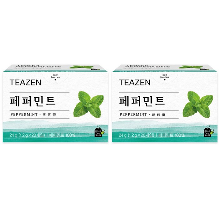 티젠 페퍼민트, 24g, 2개 대표 이미지 - 차 음료 추천