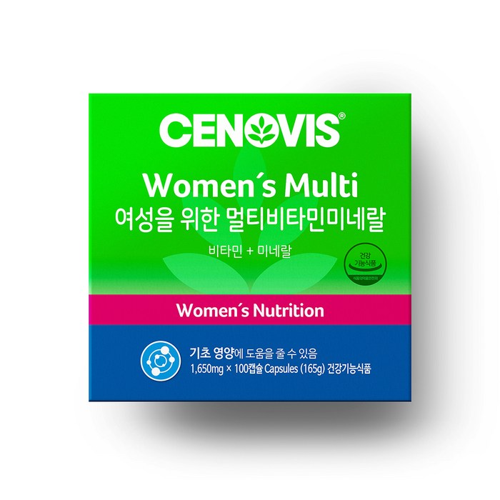 세노비스 여성용 멀티비타민미네랄, 100캡슐, 1개 대표 이미지 - 여자 영양제 추천