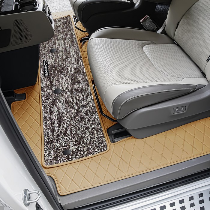 모모토 차량용 5D입체매트 풀세트, 카니발 4세대 가솔린디젤 9인승컴포트O 2020년7월2023년, 새들브라운