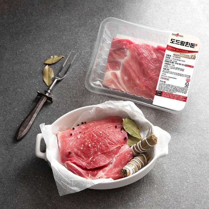 도드람한돈 1등급 앞다리 보쌈용 (냉장), 500g, 1개 대표 이미지 - 제주 흑돼지 추천