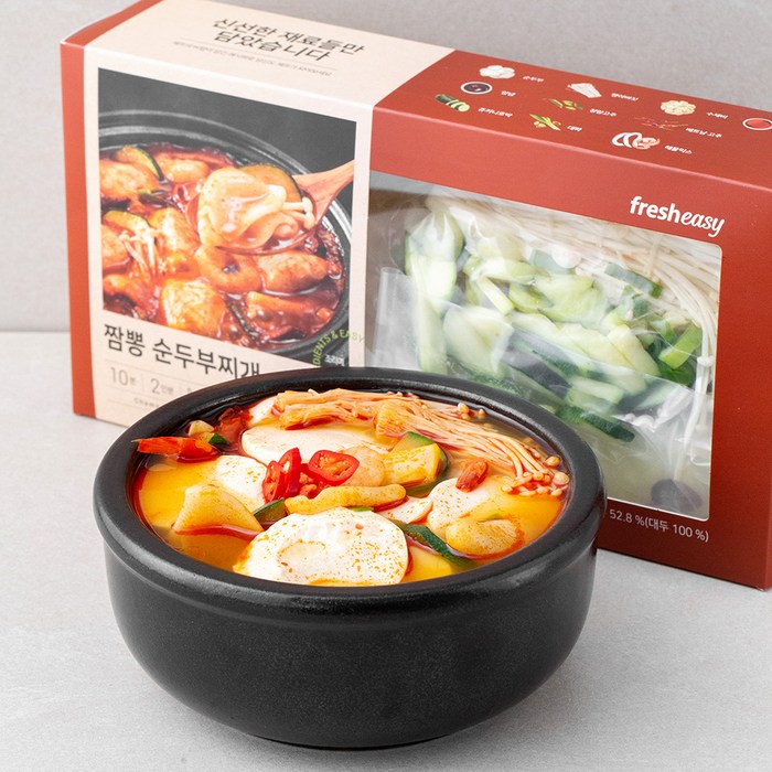 프레시지 짬뽕 순두부찌개, 757g, 1개 대표 이미지 - 프레시지 밀키트 추천