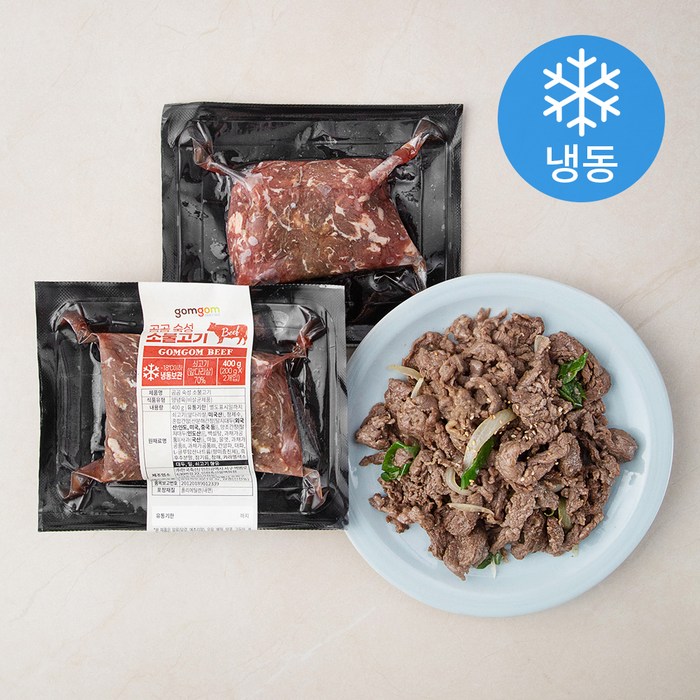 곰곰 숙성 소불고기 (냉동), 200g, 2개 대표 이미지 - 소불고기 추천