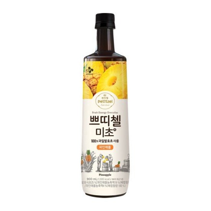 쁘띠첼 파인애플 미초 음용식초, 900ml, 1개 대표 이미지 - 홍초 추천