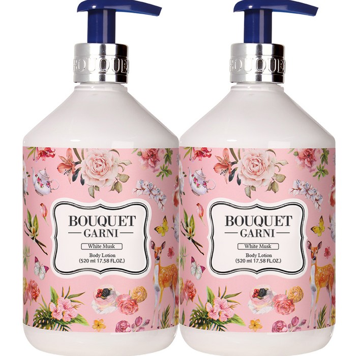 부케가르니 바디로션 화이트머스크, 520ml, 2개 대표 이미지 - 부케가르니 추천