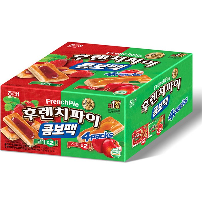 해태제과 후렌치파이 콤보팩, 768g, 1개 대표 이미지 - 짭짤한 과자 추천