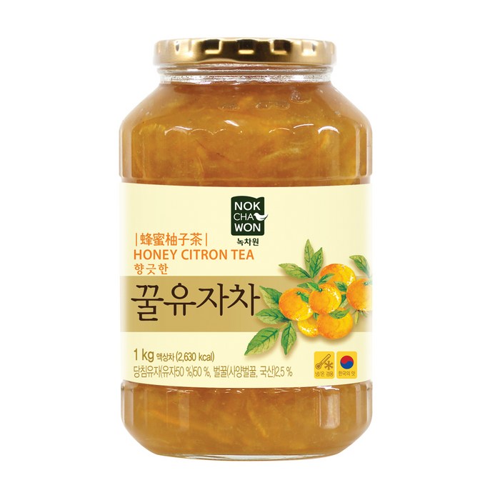 녹차원 153 꿀유자차, 1kg, 1개 대표 이미지 - 과일차 추천