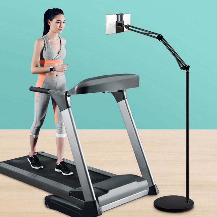 홈플래닛 스탠드 탭 패드 태블릿 스마트폰 거치대 특대형, 170cm, 블랙, 1개 대표 이미지 - 스마트폰 스탠드 거치대 추천