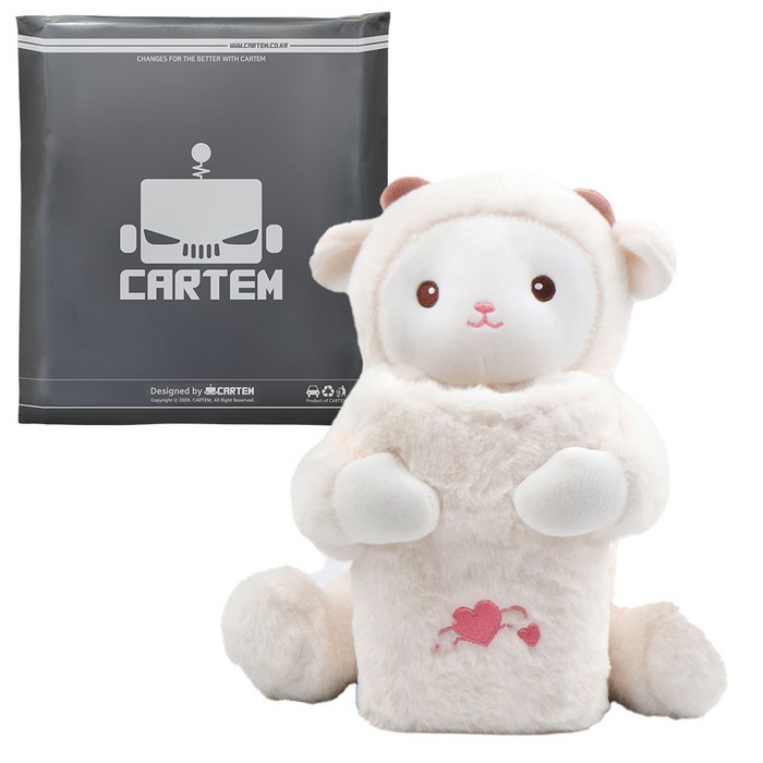 카템 허그 콘솔 티슈케이스 휴지통 CT433, 허그쉽, 1개