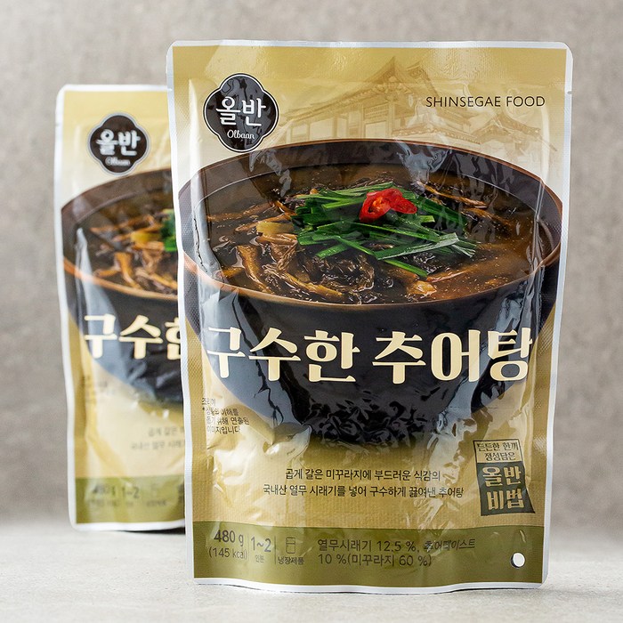 올반 키친 구수한 추어탕, 480g, 2개 대표 이미지 - 올반 추천