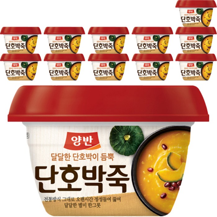 동원 양반 단호박죽, 285g, 12개 대표 이미지 - 소고기야채죽 추천