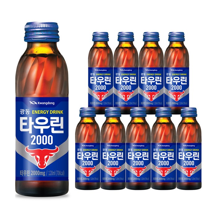 광동제약 타우린 2000 에너지음료, 120ml, 10개 대표 이미지 - 비타민 음료 추천