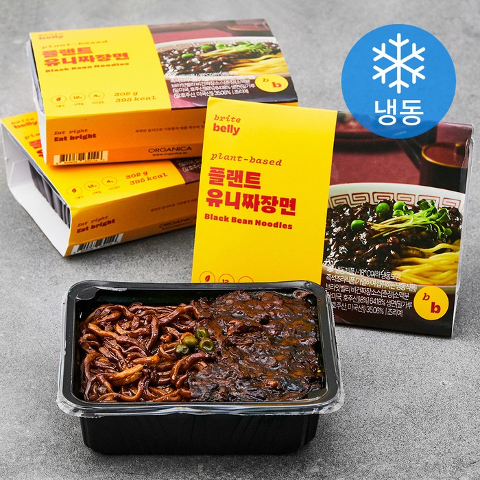 브라잇벨리 플랜트 유니짜장 (냉동), 302g, 4입 대표 이미지 - 대체육 추천