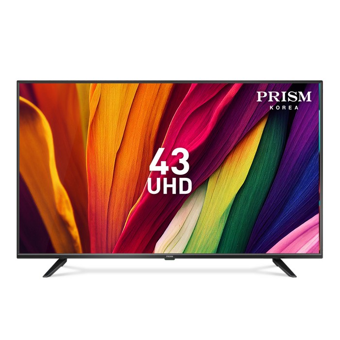 프리즘 4K UHD LED TV, 110cm(43인치), PT430UD, 스탠드형, 고객직접설치 대표 이미지 - 중소 TV 추천