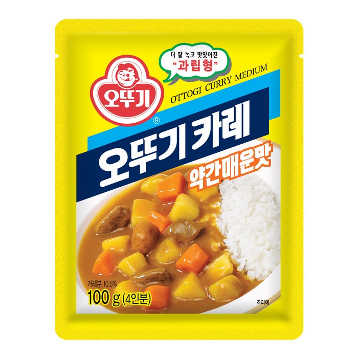 오뚜기 카레 과립형 약간매운맛, 100g, 1개 대표 이미지 - 오뚜기 카레 추천