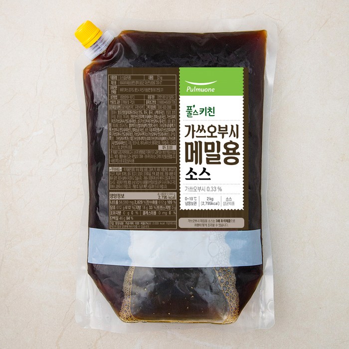 풀무원 풀스키친 가쓰오부시 메밀용 소스, 2kg, 1개 대표 이미지 - 냉모밀 추천