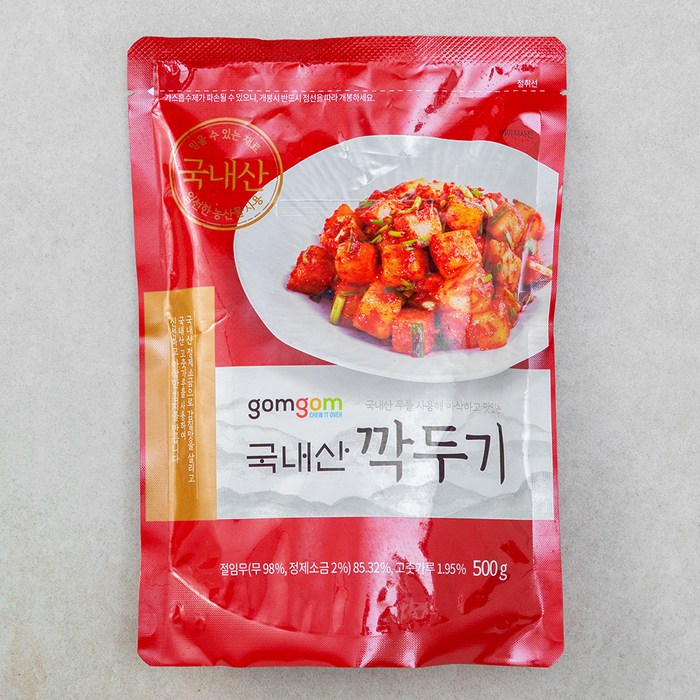 곰곰 깍두기 (냉장), 500g, 1개 대표 이미지 - 깍두기 추천