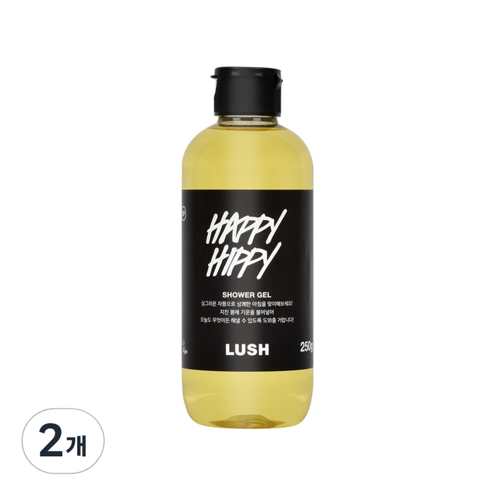 러쉬 해피 히피 샤워 젤, 250g, 2개 대표 이미지 - 러쉬 바디워시 추천