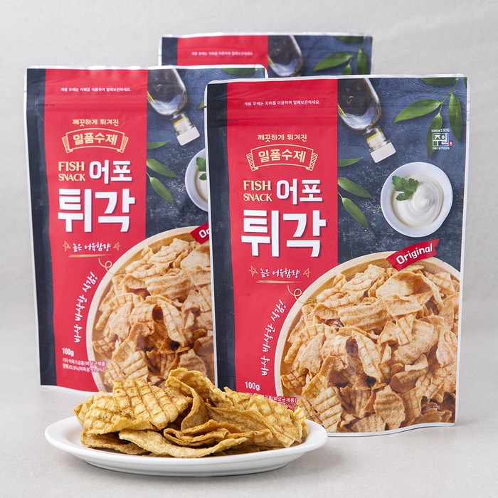 일품수제 어포튀각, 100g, 3개 대표 이미지 - 소주 안주 추천