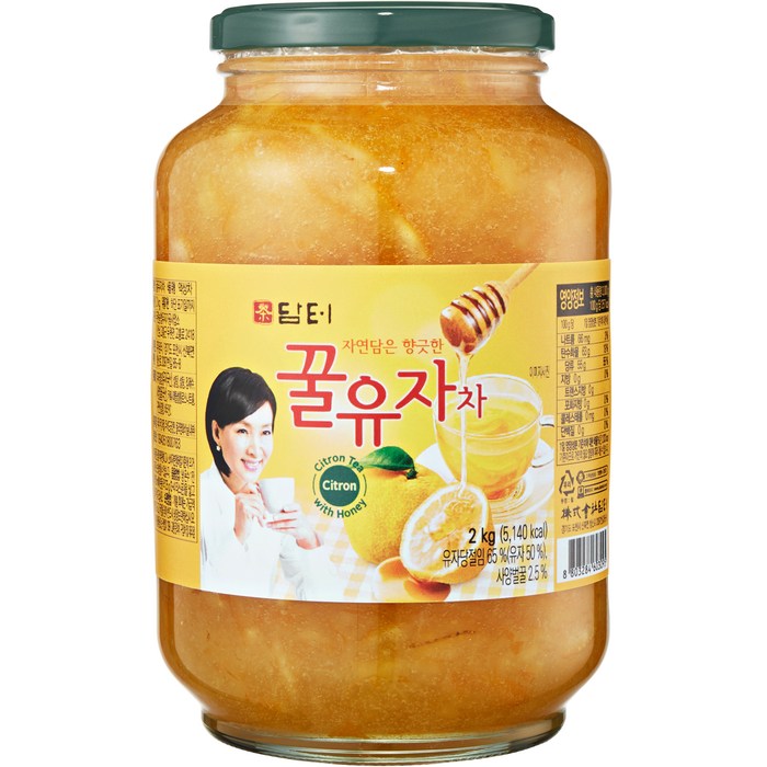 담터 꿀유자차, 2kg, 1개 대표 이미지 - 감기에 좋은 차 추천