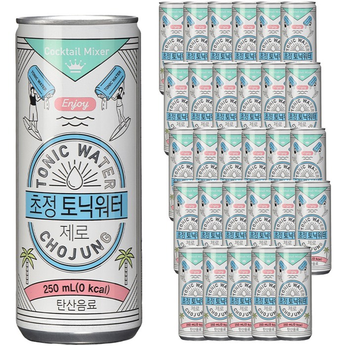 초정 토닉워터 제로, 250ml, 30개 대표 이미지 - 하이볼 토닉워터 추천