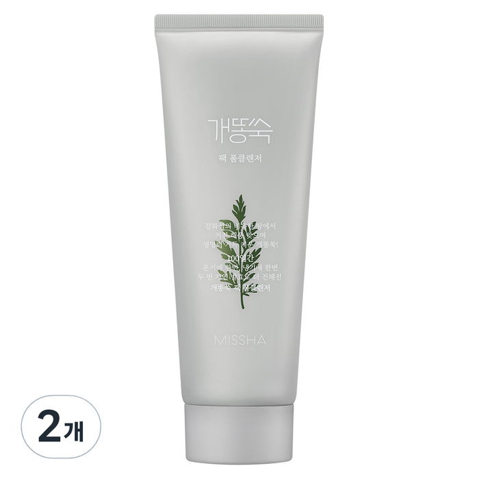 미샤 개똥쑥 팩 폼 클렌저, 2개, 150ml 대표 이미지 - 개똥 치우기 추천