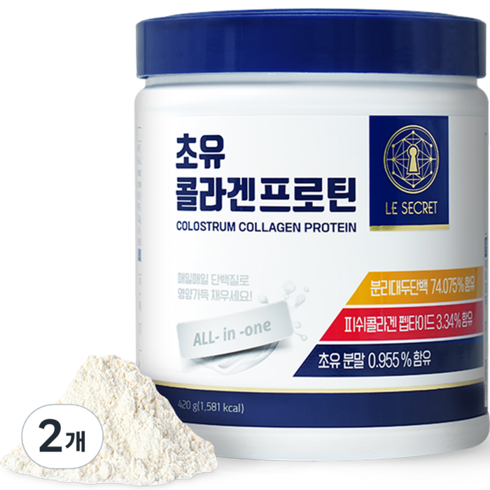 뉴트리원 초유 콜라겐 프로틴, 420g, 2개 대표 이미지 - 초유단백질 추천