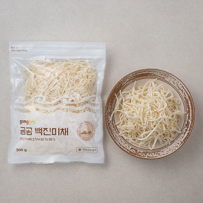 곰곰 백진미채 500g, 1개 대표 이미지 - 진미채 추천